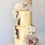 Two Tier Cake with Fresh Blooms
