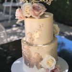 Two Tier Muted Tone and Wedding Cake