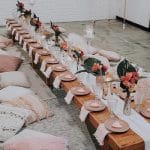 Indoor Long Table Picnic
