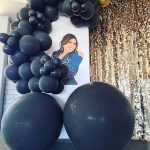 Balloon Garland and Sequin Backdrop