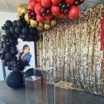 Sequin Backdrop with Massive Balloon Garland