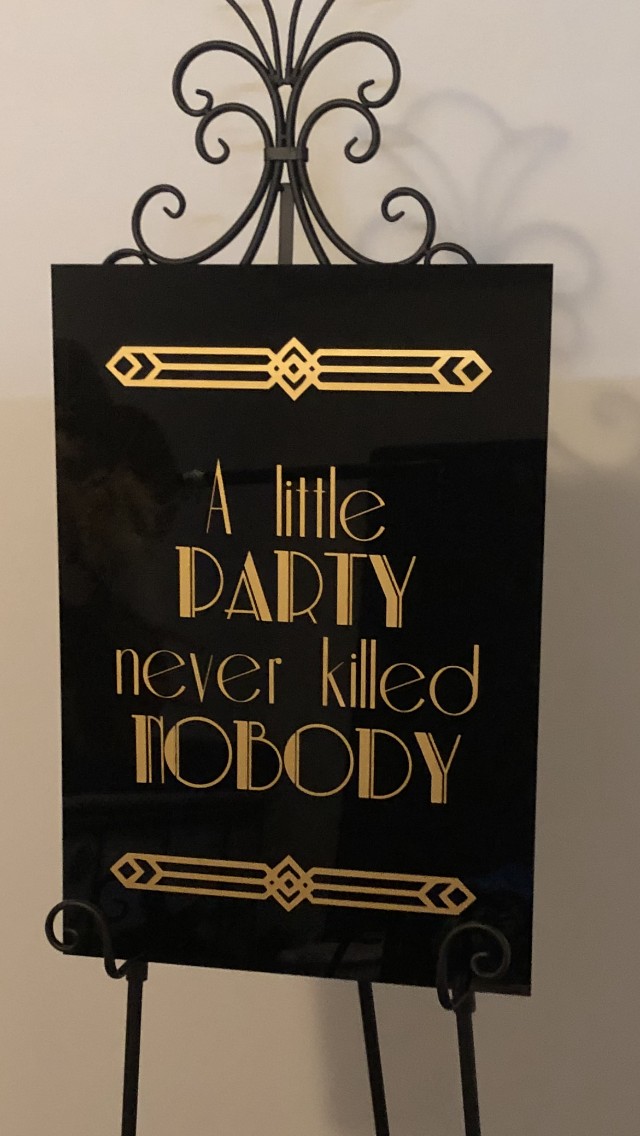 Gatsby Party Sign