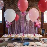 Pink Backdrop Kids Birthday Party