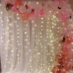 Tulle Backdrop with Balloon Garland