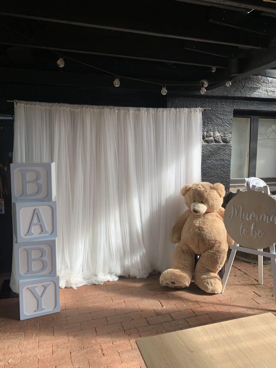 White Tulle Backdrop Hire